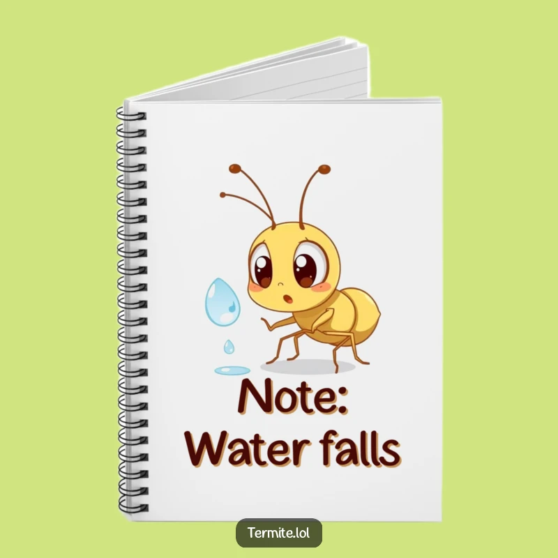 Funny Surprised Termite Notebook - Jot Down Dewdrop Thoughts, Perfect Funny Gift