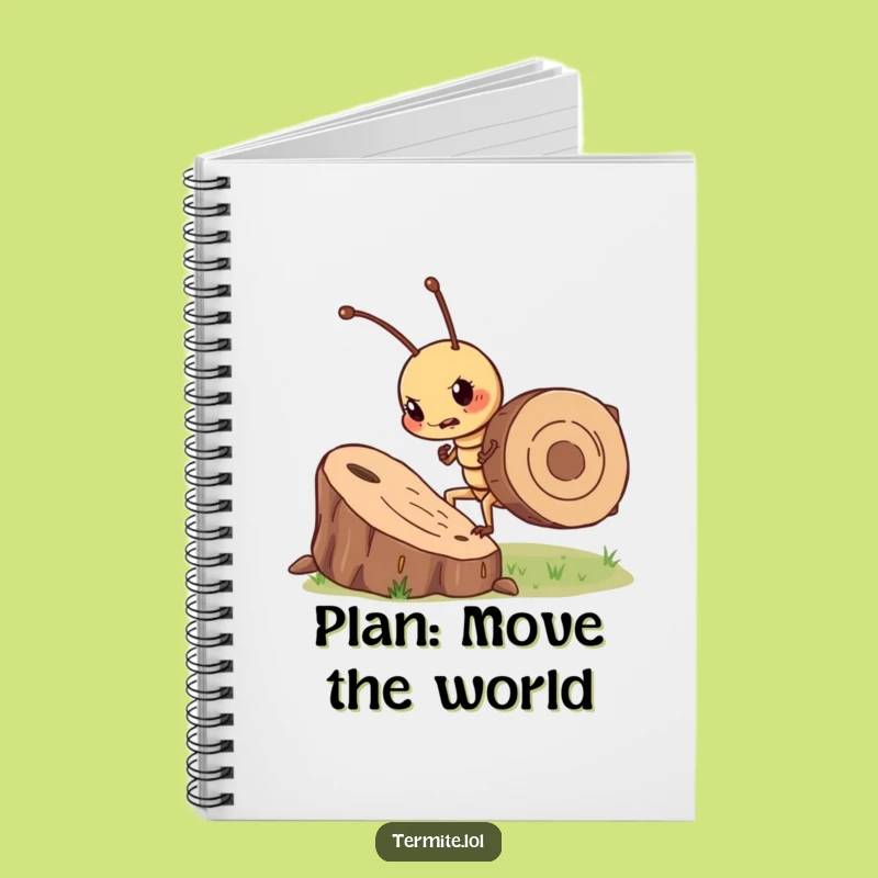 Funny Determined Termite Notebook - Log Your Goals, Perfect Funny Gift