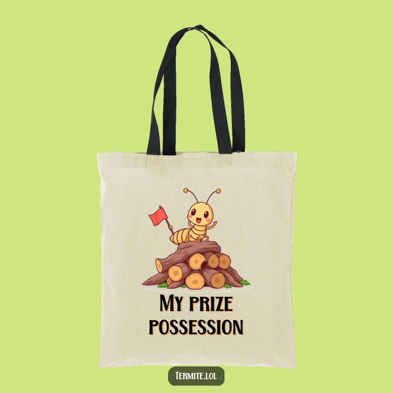 Funny Triumphant Termite Tote Bag - Carry Your Wins, Perfect Funny Gift